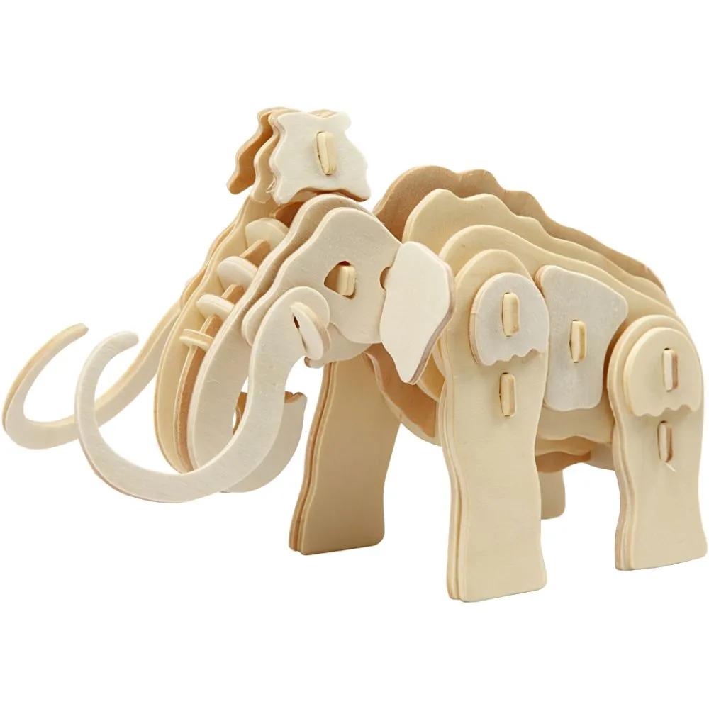 3D Puslespill Mammut