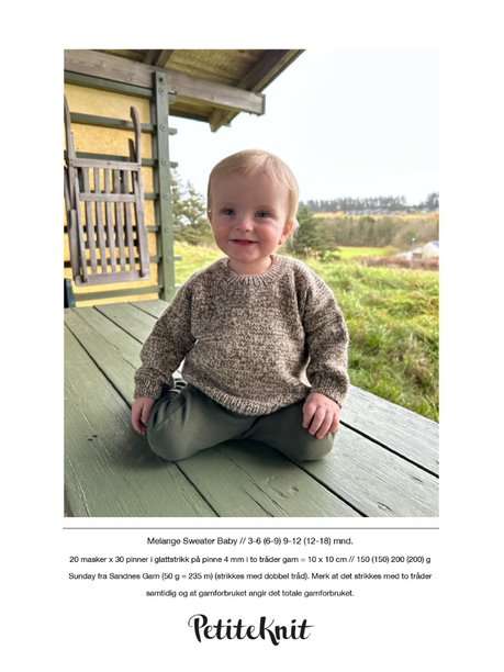 Petite Knit Melange Sweater Baby