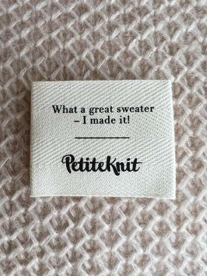 Petite Knit label - What a great sweater, I made i
