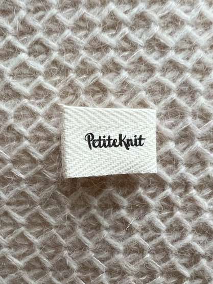 Petite Knit label - folded logo