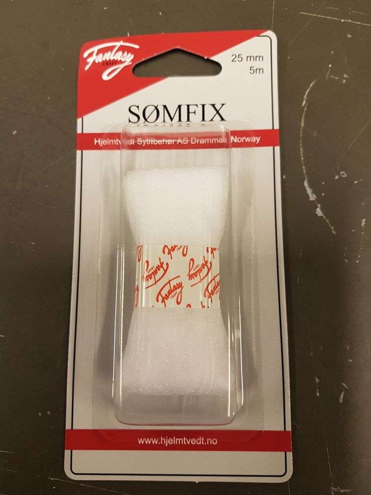 Sømfix 25 mm - Hvit 5 M