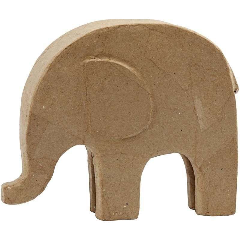 Papp elefant - 21 Cm
