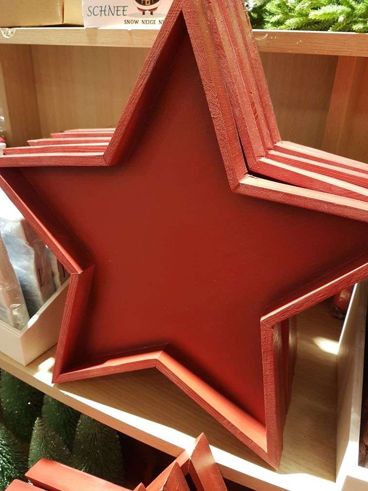 Stjernefat - Rød 30 cm