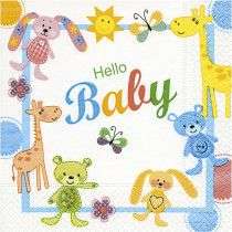 Servietter - Hello Baby 33x33
