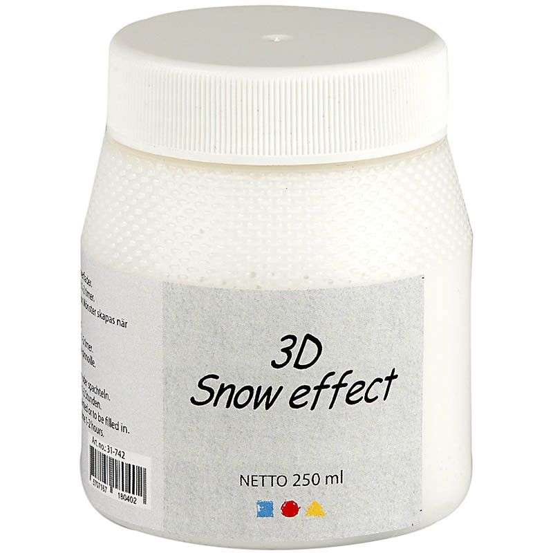 3D Snow effect - Hvit 250 ml