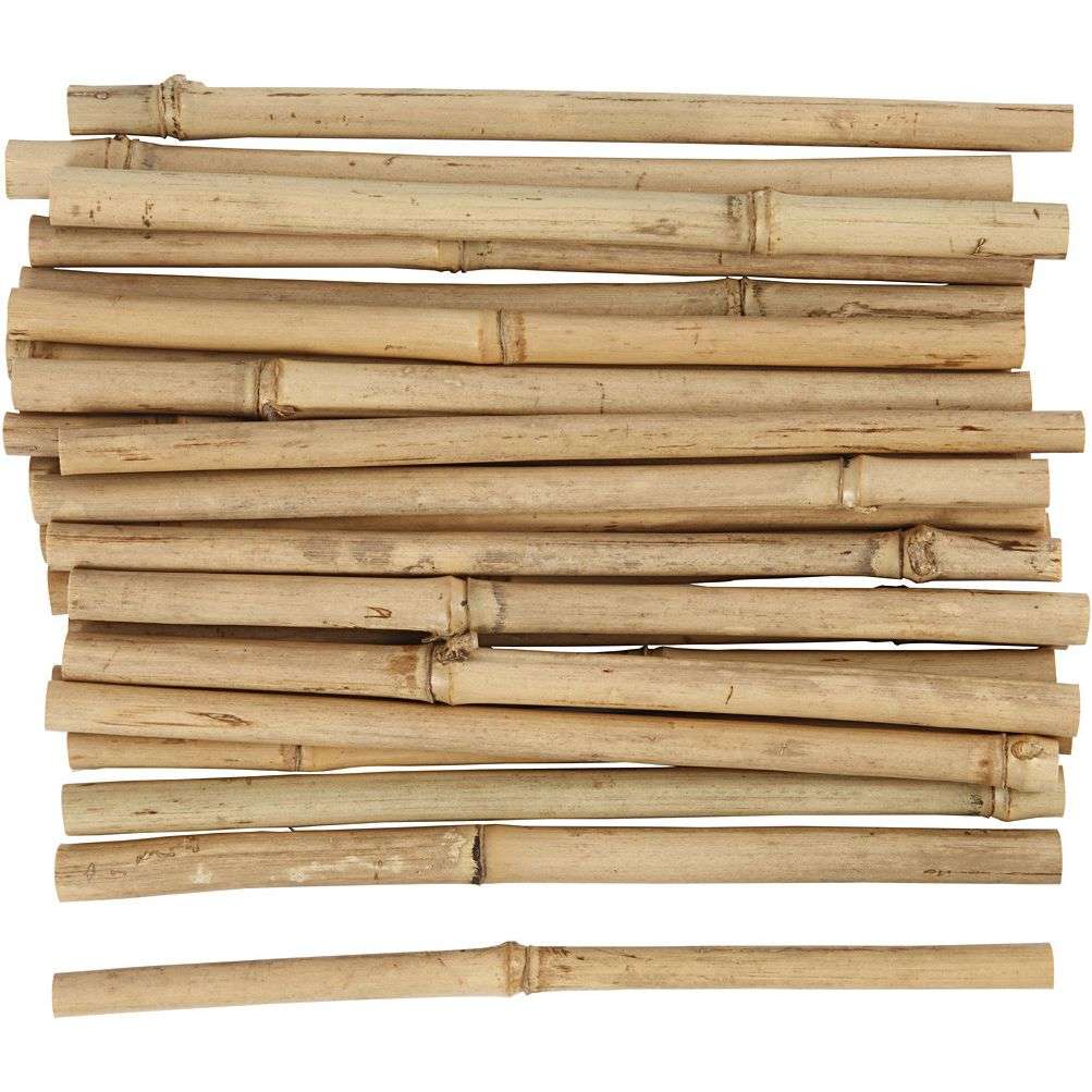 Bambuspinner 30 stk - 20 cm. Ø 5-8 mm