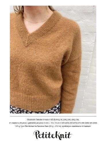 Petite Knit Stockholm Sweater V-Neck