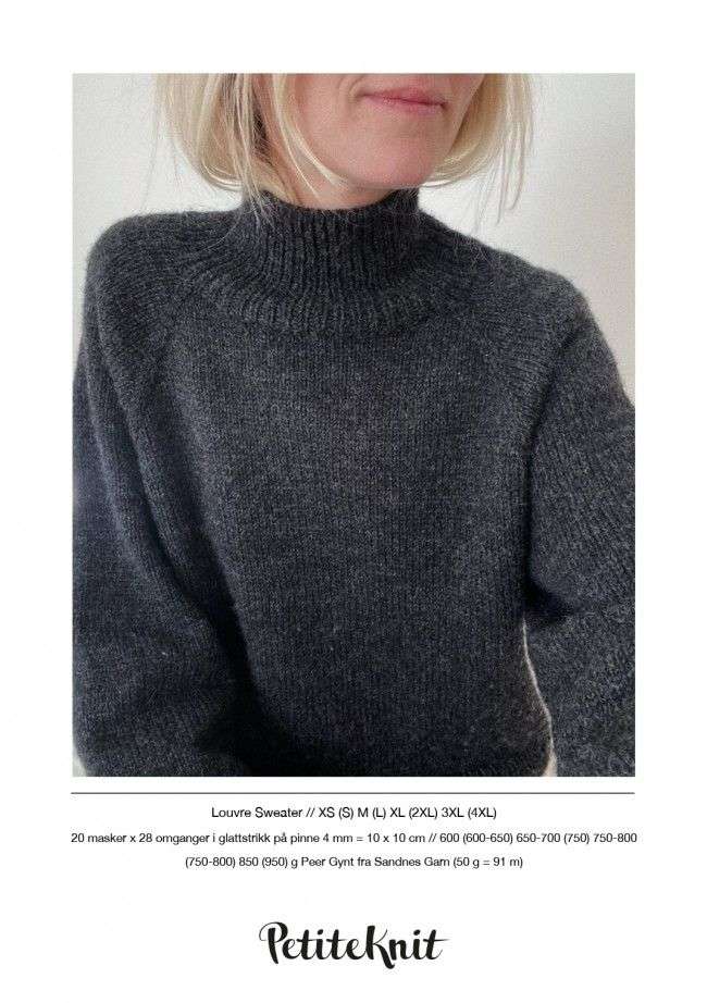 Petite Knit Louvre sweater