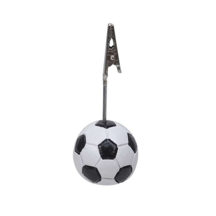 Fotball bordkortholder - Sort/hvit 10cm