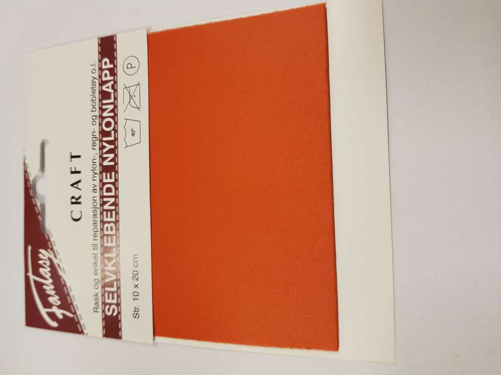 Selvkl. nylonlapp - Orange 10 X 20 Cm