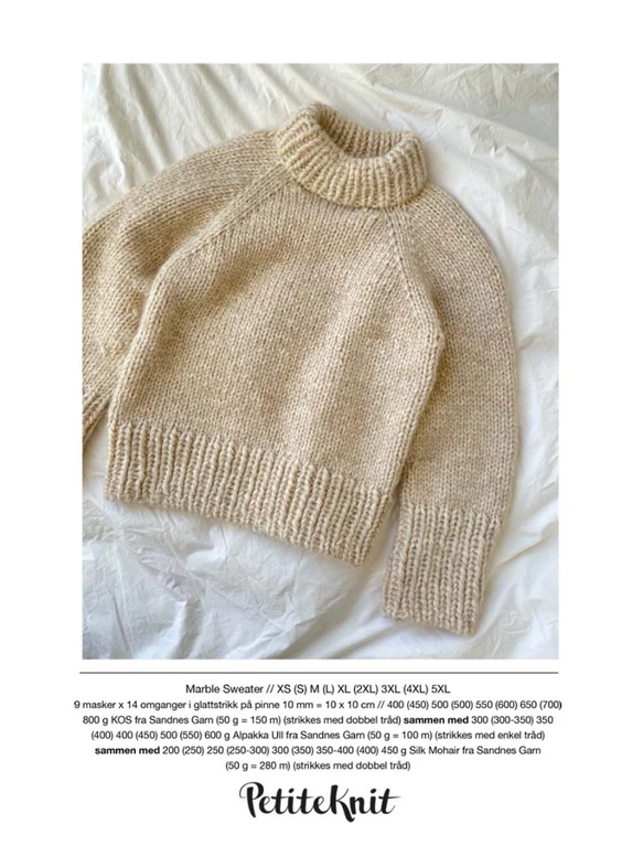 Petite Knit Marble Sweater