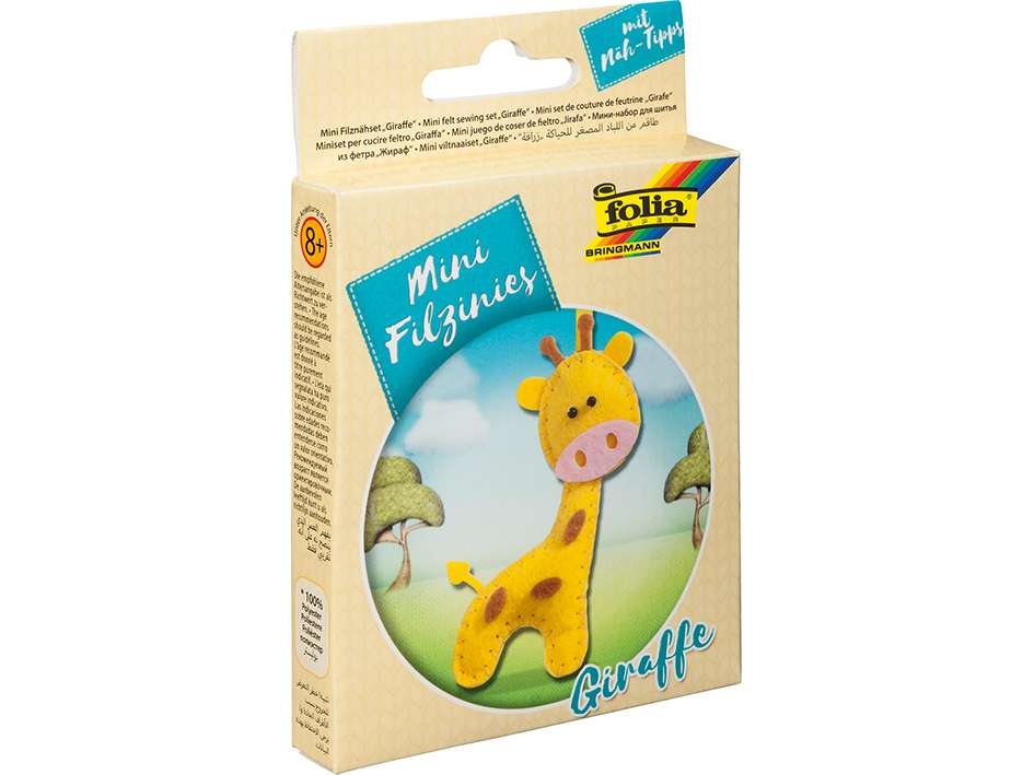 Folia Filtfigur Mini sysett - Giraff